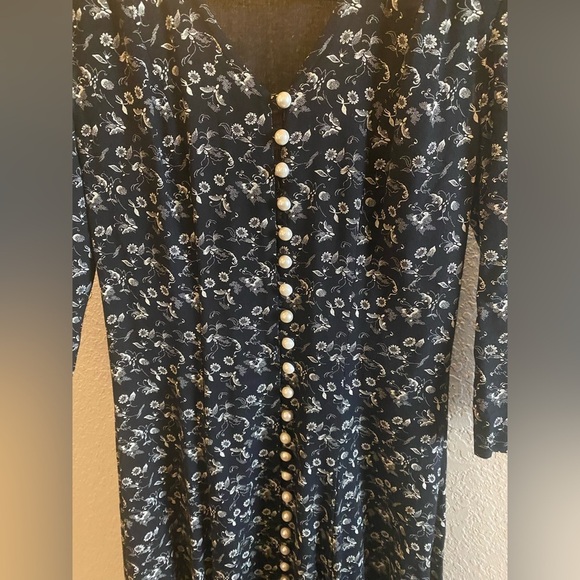 VINTAGE 80’s Jody California Floral Dress/ Size 0/ EXCELLENT Condition! - Picture 3 of 9